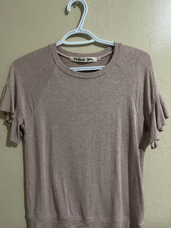Michael Stars Tops - Michael Stars Dusty Mauve Ruffle-Sleeve Top